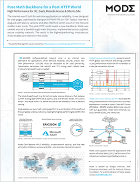 Mode Overview Brochure